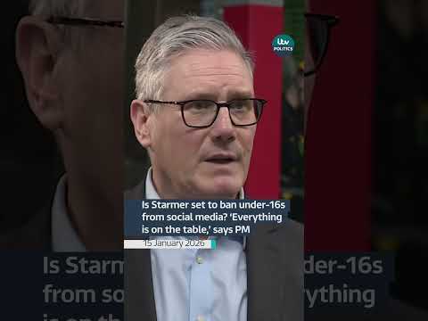 Prime Minister Starmer suggests he may ban under-16s from social media