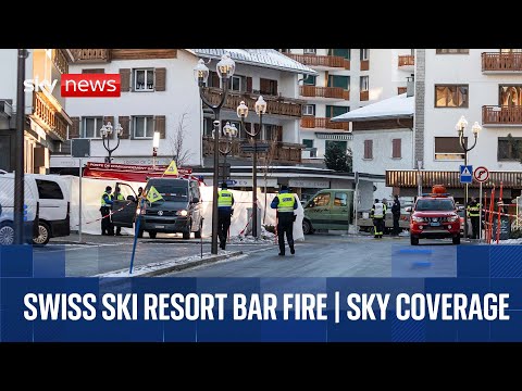 Switzerland fire latest: Fire ‘started from sparkler candles’, official suggests at news conference