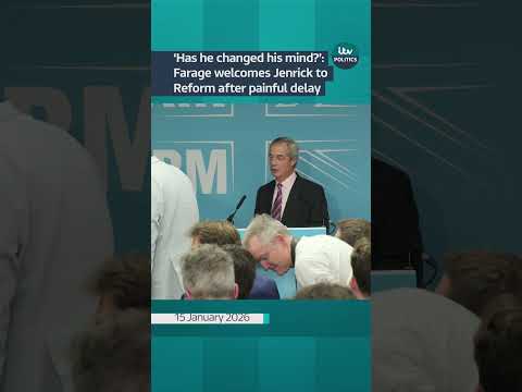New Farage defector Jenrick late to his big Reform unveiling