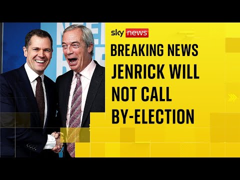 Robert Jenrick says he will not call a by-election after defection to Reform UK