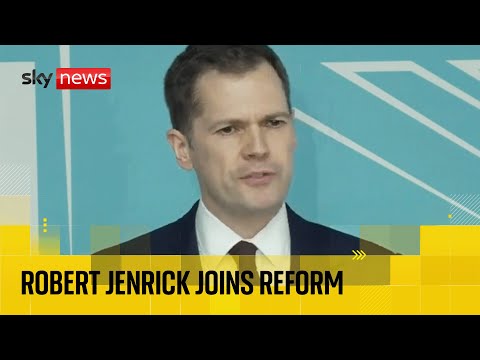 Sacked Tory defector Robert Jenrick joins Reform – watch news conference live