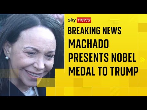 Venezuelan Nobel Peace Prize winner says she’s given her medal to Donald Trump