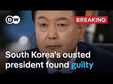 South Korea’s ousted President Yoon sentenced to prison over martial law bid | DW News