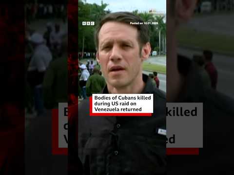 Bodies of Cubans killed during US raid of Venezuela returned. #Cuba #Venezuela #BBCNews