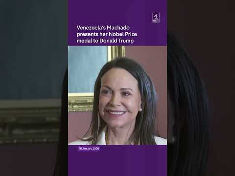 Venezeula’s Machado gifts Nobel Prize to Donald Trump