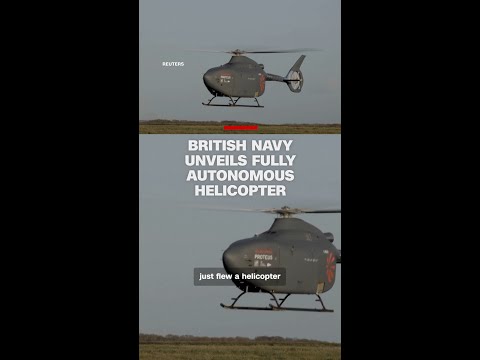 British Navy unveils fully autonomous helicopter