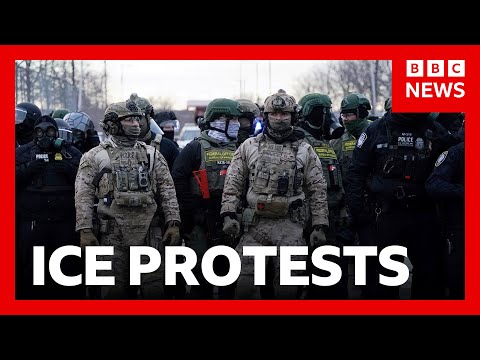 Protests against ICE continue in Minneapolis | BBC News