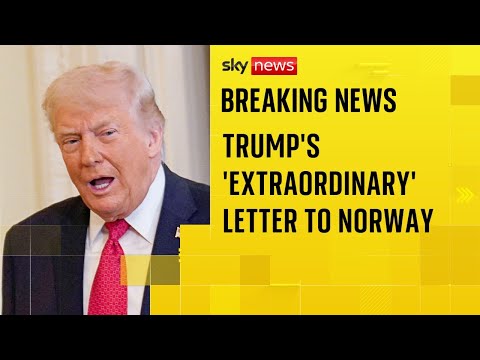 US president links Nobel snub to threats to take Greenland in letter to Norwegian PM