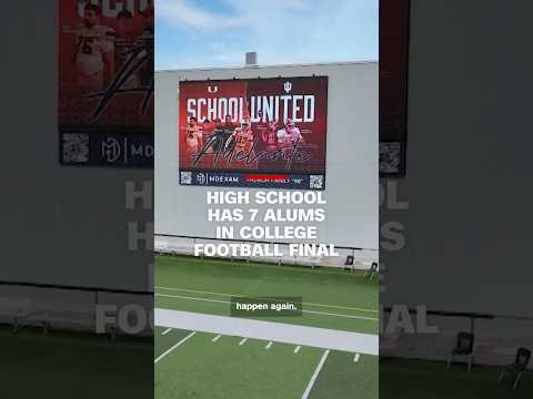 High school has 7 alums in college football final