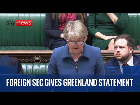 Foreign Secretary Yvette Cooper answers Greenland questions from MPs | Watch House of Commons live