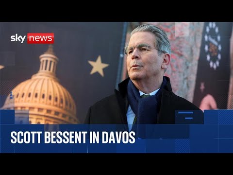 US Treasury Secretary speaks at Davos after Trump doubles down on Greenland