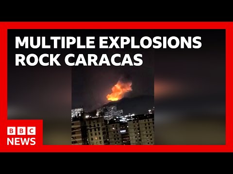LIVE: Multiple explosions heard in Venezuela’s capital Caracas | BBC News