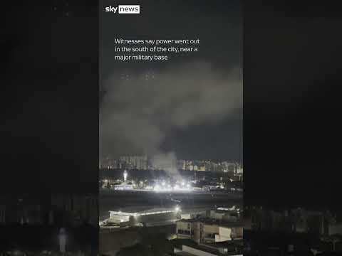 Explosion and smoke seen in Caracas