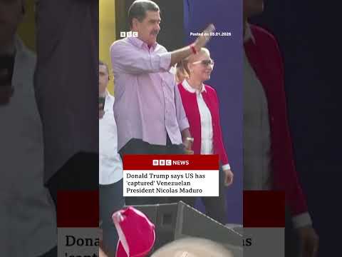 Donald Trump says Nicolas Maduro has been ‘captured’. #Venezuela #BBCNews