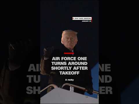 Air Force One turns around shortly after takeoff