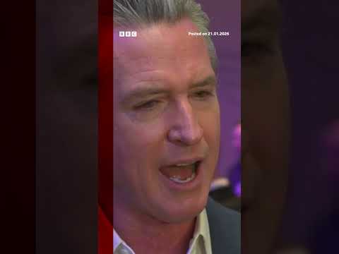 Gavin Newsom said EU leaders need to ‘have a backbone’ over Trump. #BBCNews