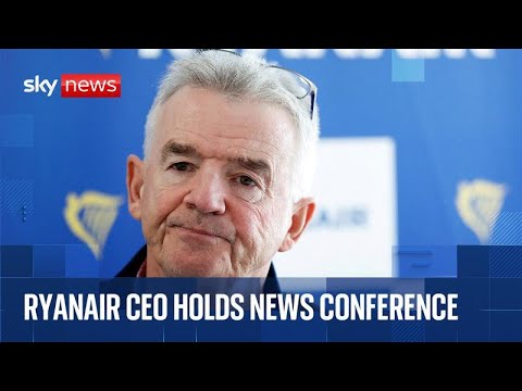 Michael O’Leary reacts to Elon Musk spat in Dublin news conference