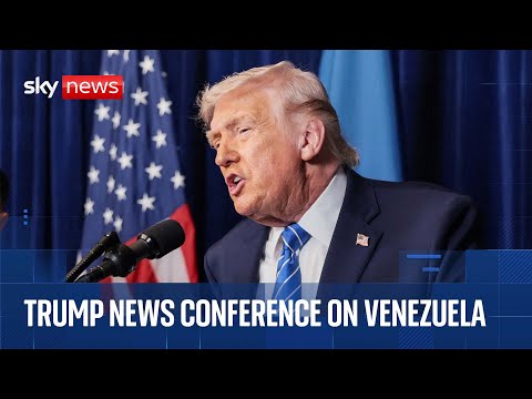 Trump news conference after capturing Venezuelan President Nicolas Maduro