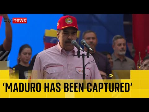 Trump says Venezuelan president Maduro has been captured after US strikes on country