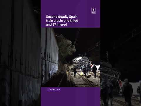 Second deadly Spain train crash: one killed and 37 injured