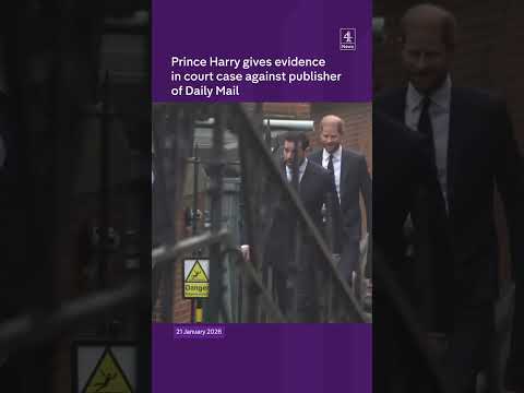 Prince Harry gives evidence in court case against publisher of Daily Mail
