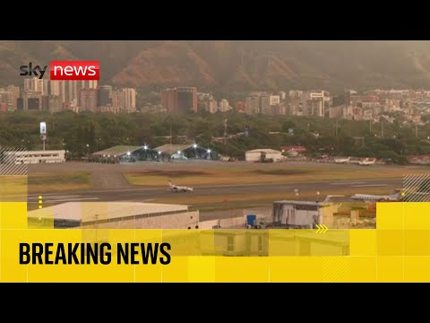 Caracas skyline live after after ‘large-scale’ strike in Venezuela by US