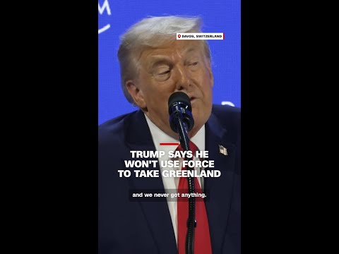 Trump says he won’t use force to take Greenland