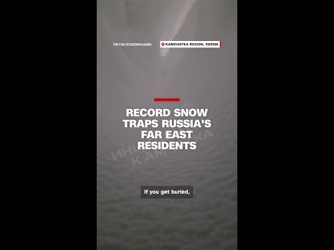 Record snow traps Russia’s far east residents