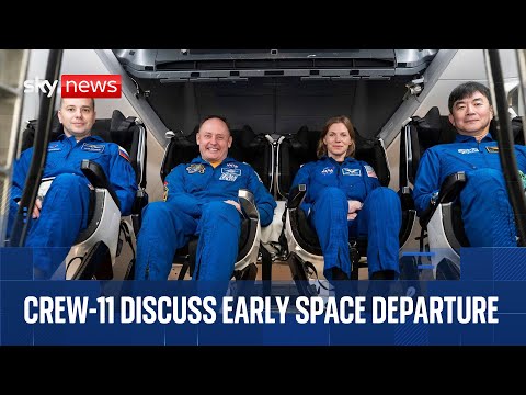 Astronauts who left space mission early after ‘medical concern’ hold news conference