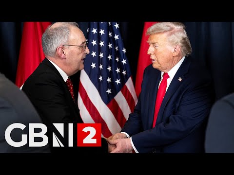 WATCH: Donald Trump attends a reception with business leaders