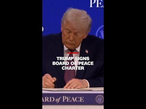 Trump signs Board of Peace charter