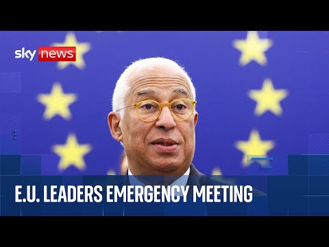 EU leaders arrive in Brussels for emergency meeting to discuss Davos, Trump and Greenland