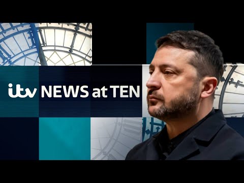 Watch ITV News at Ten LIVE  – as Zelenskyy scolds ‘lost’ Europe