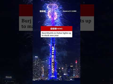 Dubai showcases spectacular fireworks display as UAE enters 2026.