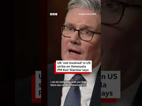 The UK was not involved in US strikes on Venezuela, PM Keir Starmer said. #Venezula #BBCNews