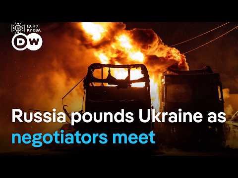 Russia attacks Kyiv, Kharkiv as Abu Dhabi talks set to continue | DW News