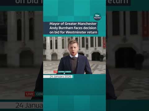 Andy Burnham has to decide if he wants to stand in the Gorton and Denton by-election #itvnews