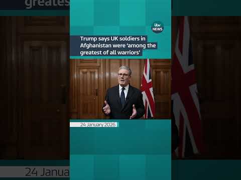 Trump says UK soldiers who fought in Afghanistan were ‘brave’ after comments about troops #itvnews