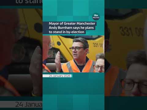 Andy Burnham has announced that he intends to stand in the Gorton and Denton by-election #itvnews