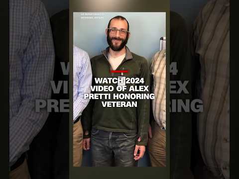 Watch 2024 video of Alex Pretti honoring veteran