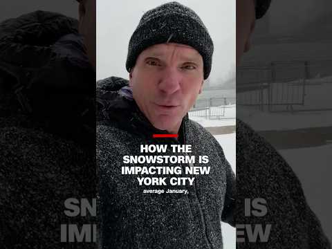 Snowstorm covers New York City