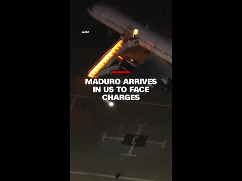 Maduro arrives in US to face charges