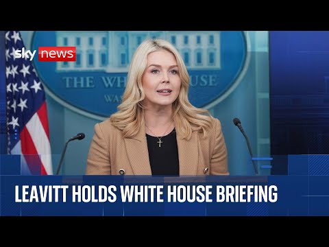 White House briefing with Karoline Leavitt as Trump ‘weighs up’ Insurrection Act in Minneapolis