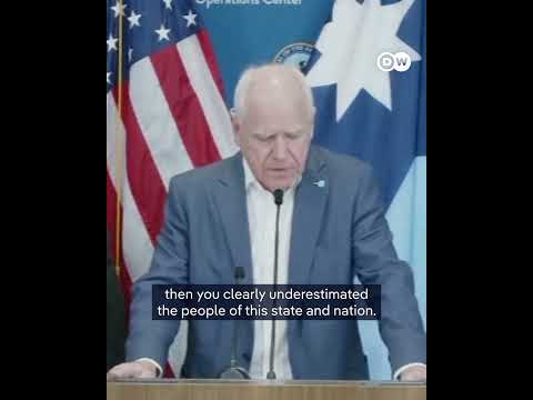 Minnesota governor Walz reacts after deadly shooting of protester Alex Pretti | DW News