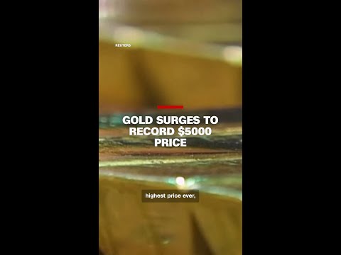 Gold surges to record $5000 price