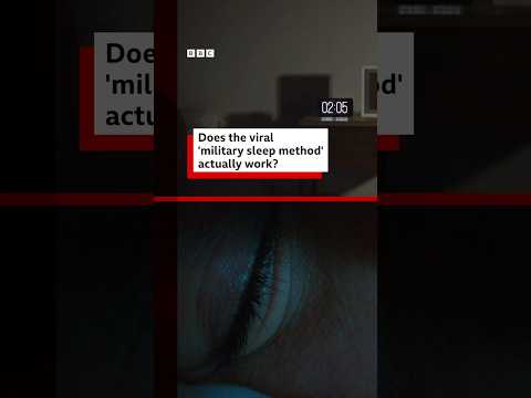 Can the ‘military sleep method’ help you fall asleep in two minutes? #Sleep #BBCNews