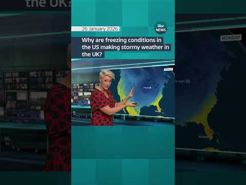 Why are freezing conditions in the US making stormy weather in the UK? | ITV News