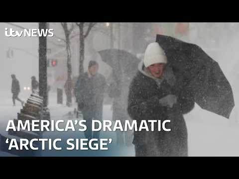 Incredible pictures show America covered in ice and snow | ITV News