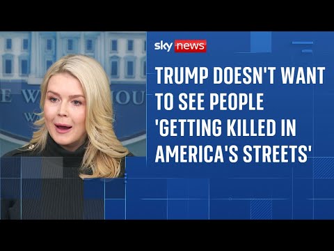 Trump doesn’t want to see people ‘getting killed’ in America’s streets, White House says