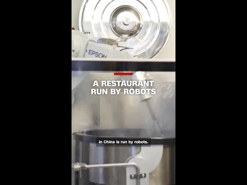 A restaurant run by robots